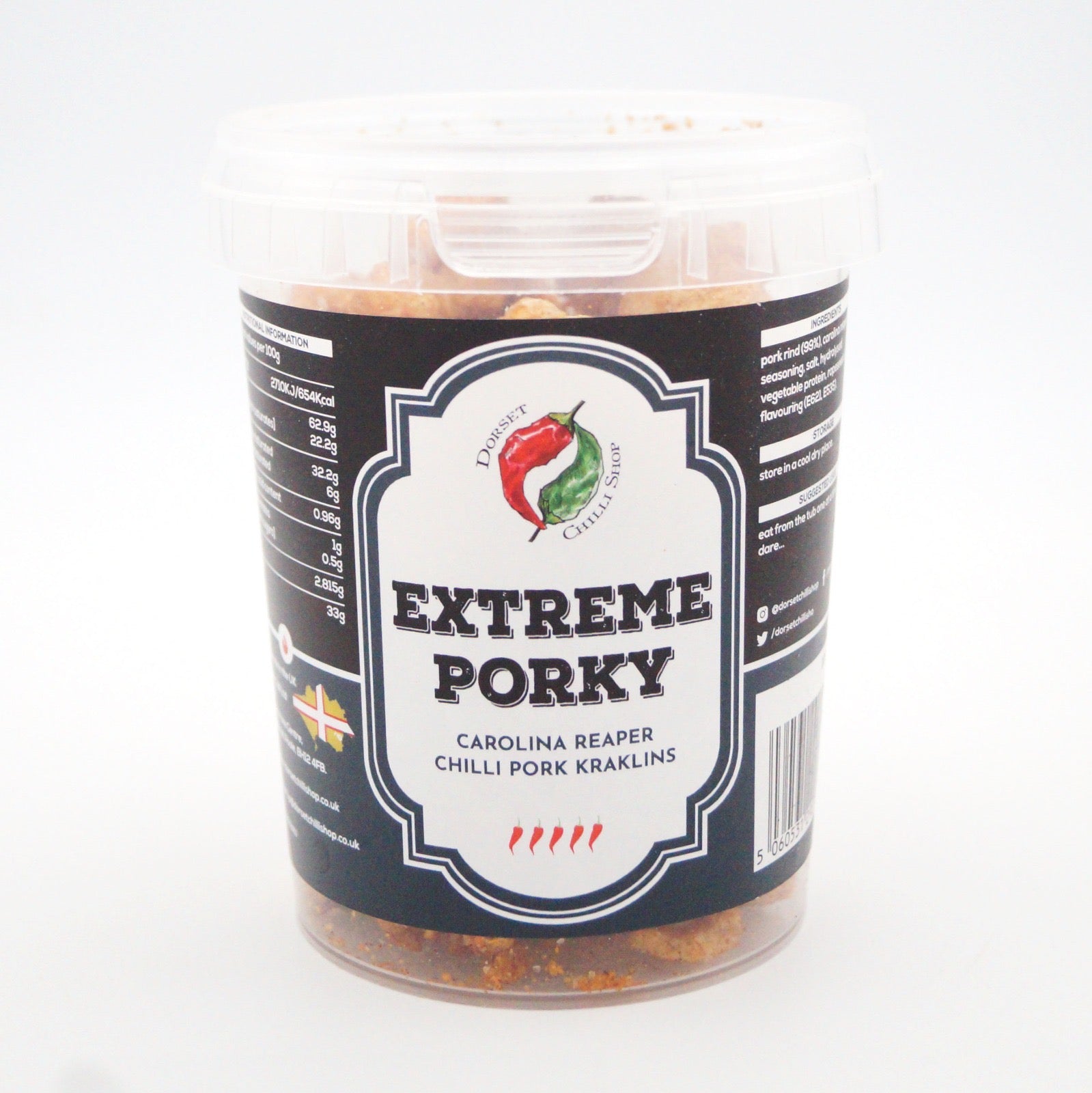 Dorset Chilli - Extreme Porky - Kraklins de cerdo Carolina Reaper