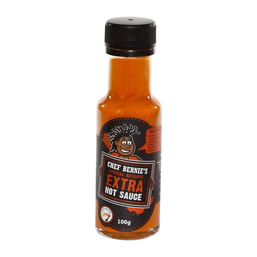 Salsa extra picante de reserva especial del chef Bernies