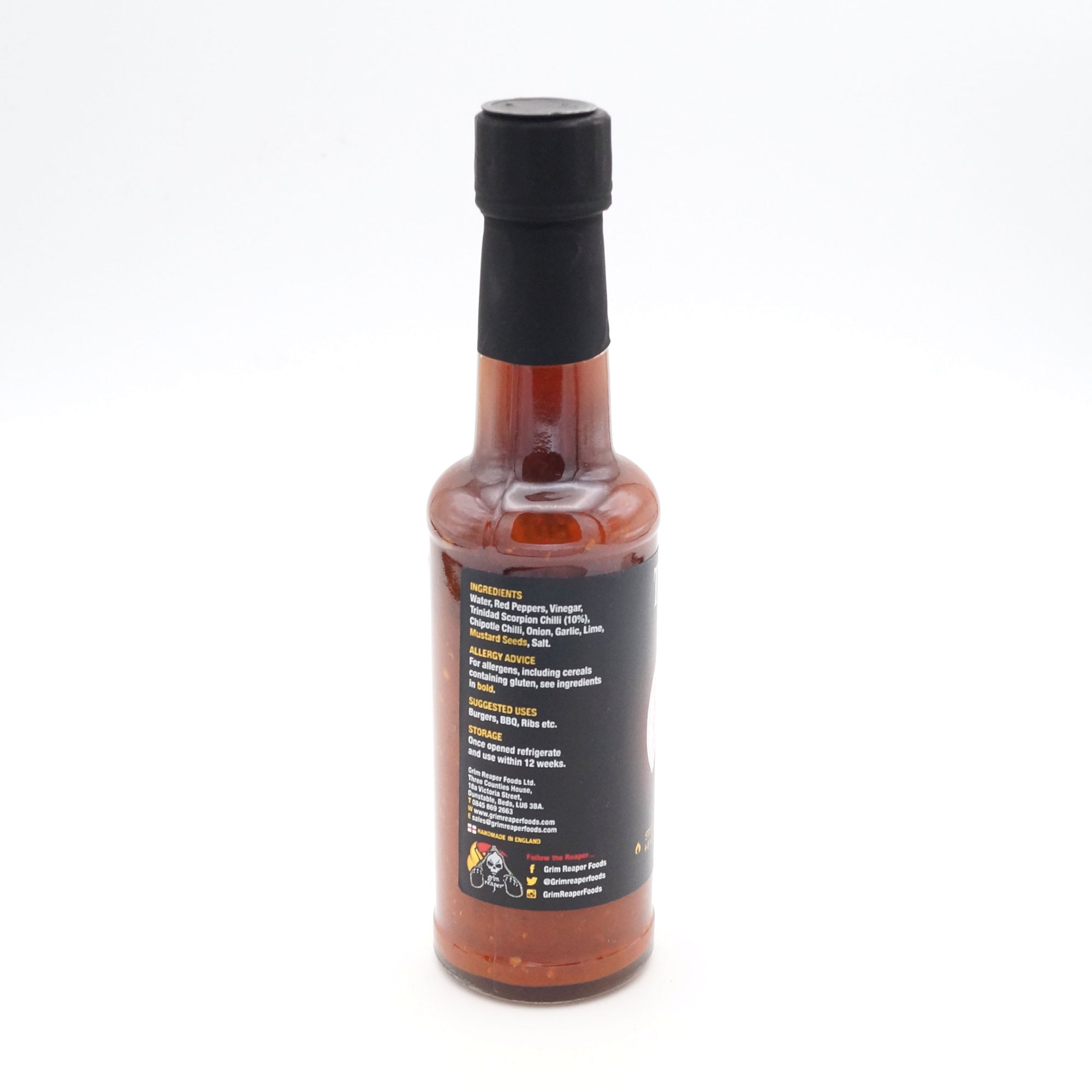 Grim Reaper - The Raven - Scorpion Chilli, Mustard & Chipotle Hot Sauce