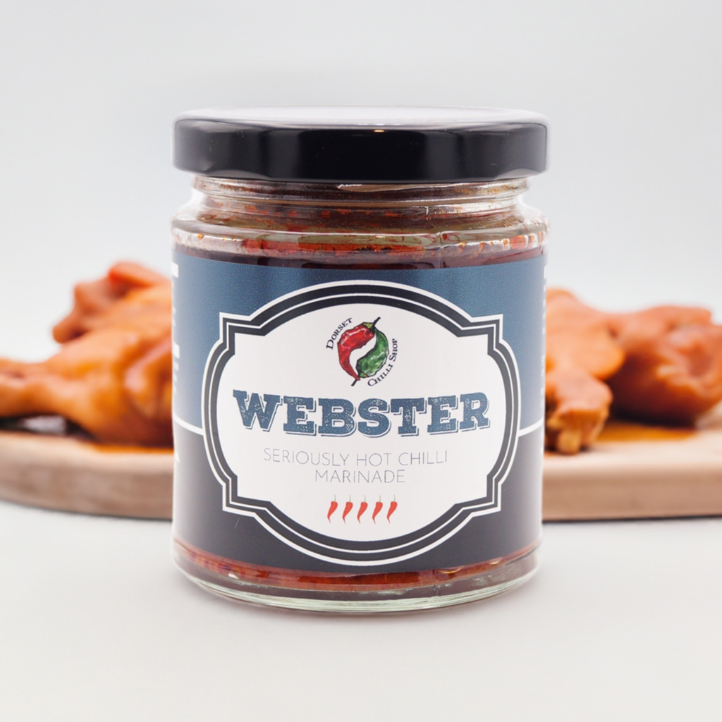 Adobo de chile Dorset - Webster - Scotch Bonnet y alitas de pollo Naga
