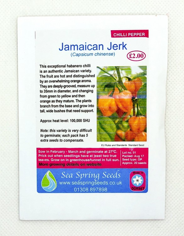 Image of Jamaican Jerk Chilli Seeds