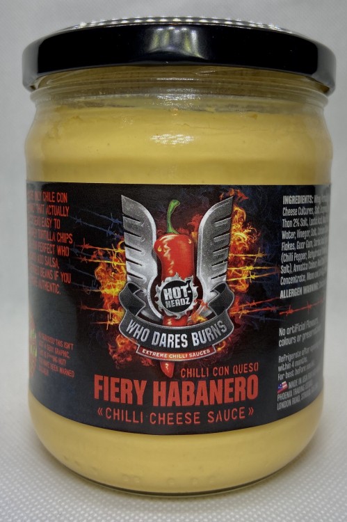 Image of Who Dares Burns -  Fiery Habanero Chilli Cheese Sauce